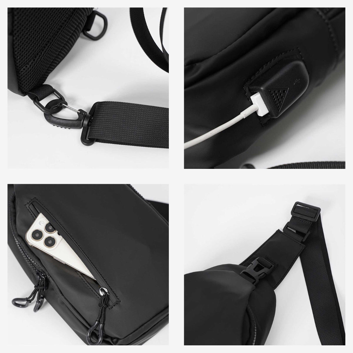 Zoli Kangroo Crossbody Bag for Men – Fashion PVC Chest Bag by Zuolidaishu