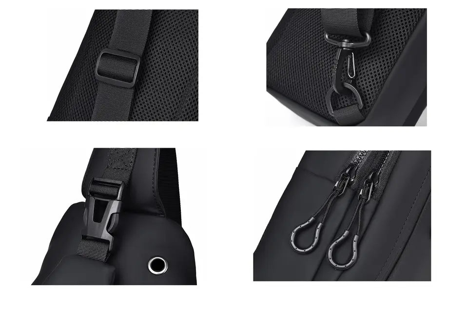 Zoli Kangroo Crossbody Bag for Men – Fashion PVC Chest Bag by Zuolidaishu