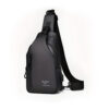 Zoli Kangroo Crossbody Bag for Men – Stylish Waterproof PVC Chest Bag with USB Port by Zuolidaishu